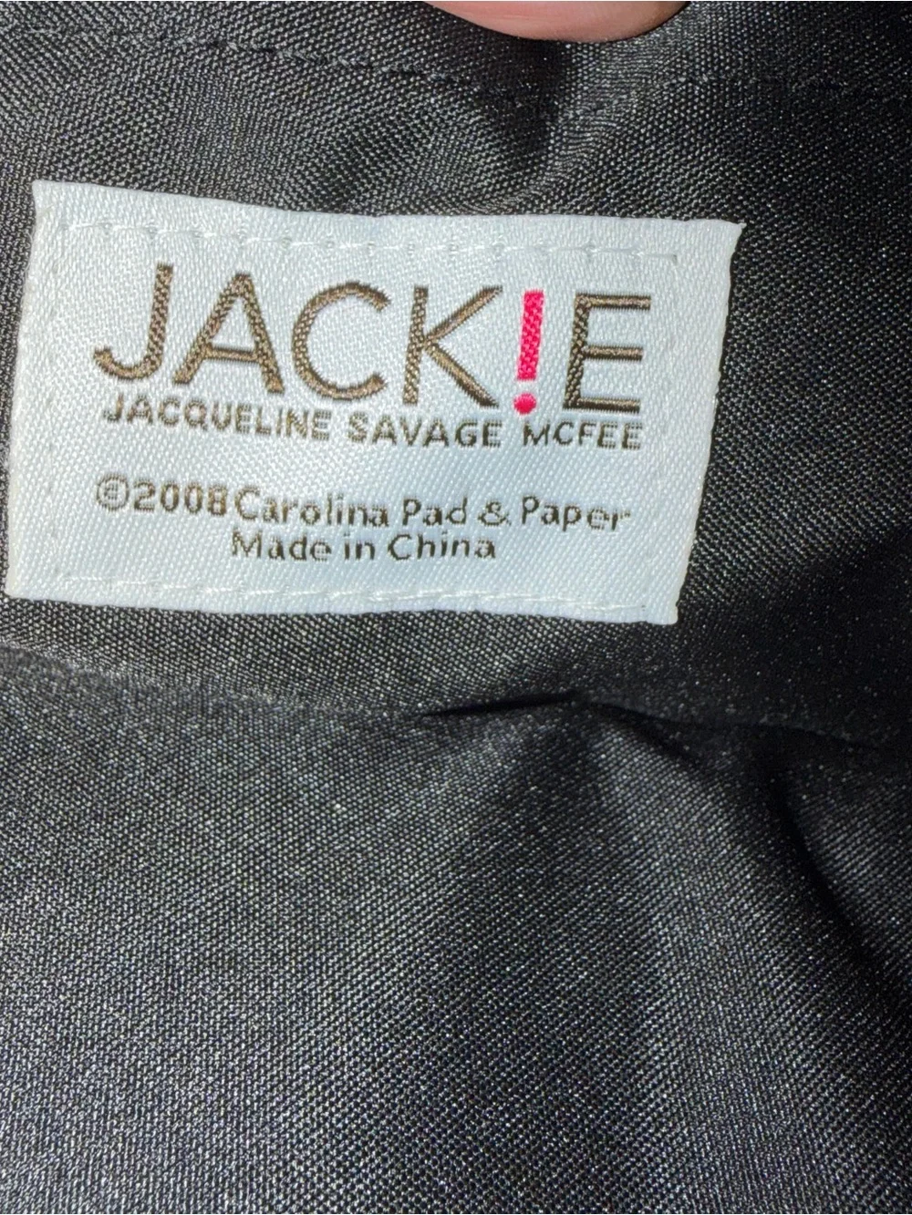 2008 Jacqueline savage Yellow and Black Damask Laptop Bag 14.5x11